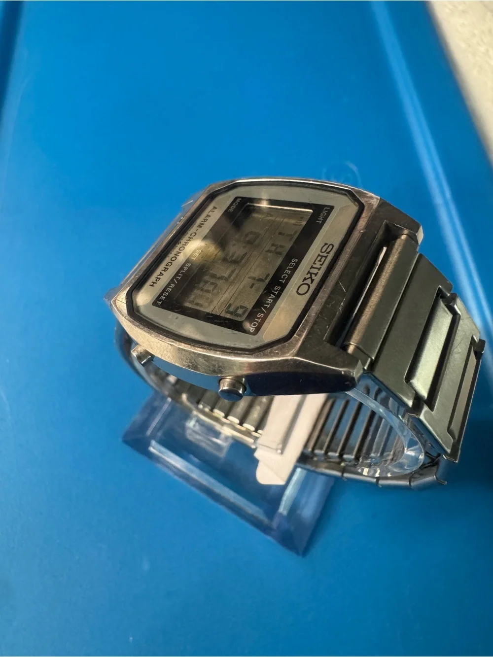 Seiko Digital Alarm Chronograph Watch - Silver